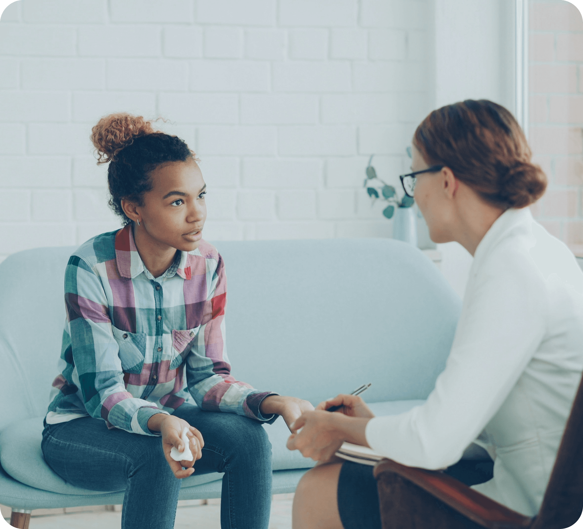 Therapist in session with a student